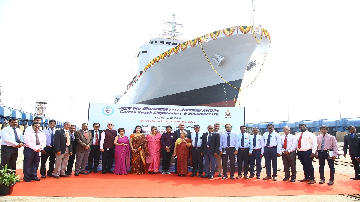Tamil Nadu: Indian Navy launches new Survey Vessel ‘Ikshak’ to replace Sandhayak Class survey ships
