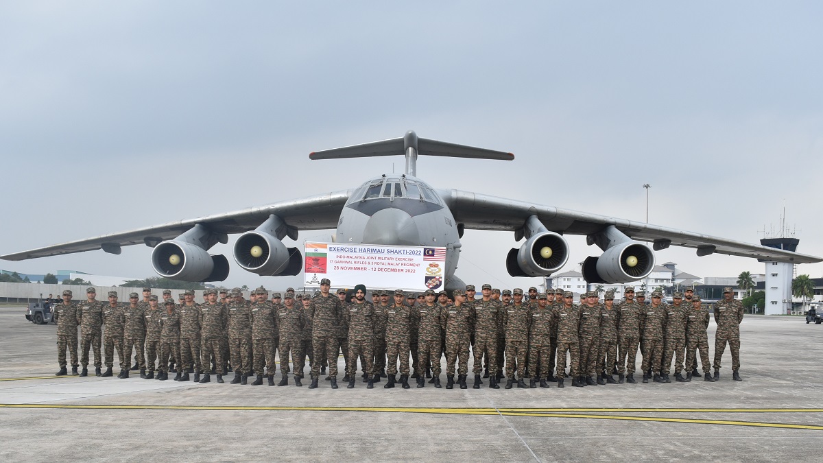 India-Malaysia joint military exercise ‘Harimau Shakti-2022’ begins in Kluang