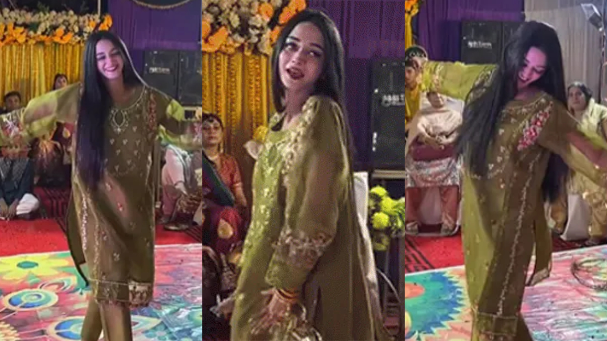 Padhai Karti Girl Ki Xxx Porn Video - Viral Video: Pakistani girl dances to Lata Mangeshkar's song 'Mera Dil' at  wedding | Trending News â€“ India TV