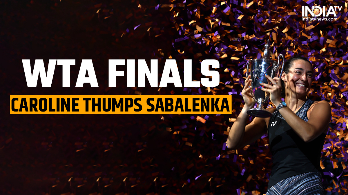 WTA Finals Caroline Garcia thumps Aryna Sabalenka in summit clash to register mammoth feat Tennis News