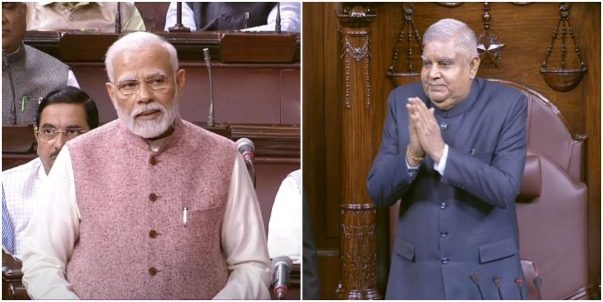 Parliament Winter Session: PM Modi Welcomes VP Dhankar As Rajya Sabha ...