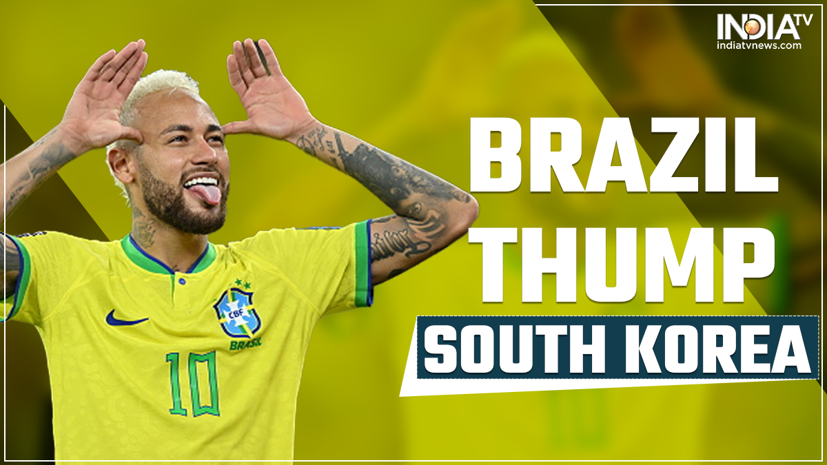 FIFA World Cup 2022: Neymar inspired Brazil march to QF as Samba Boys thump  South Korea 4-1