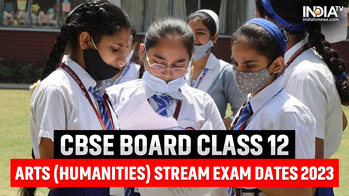 CBSE Class 12 Arts Date Sheet 2023 exam dates for geography political