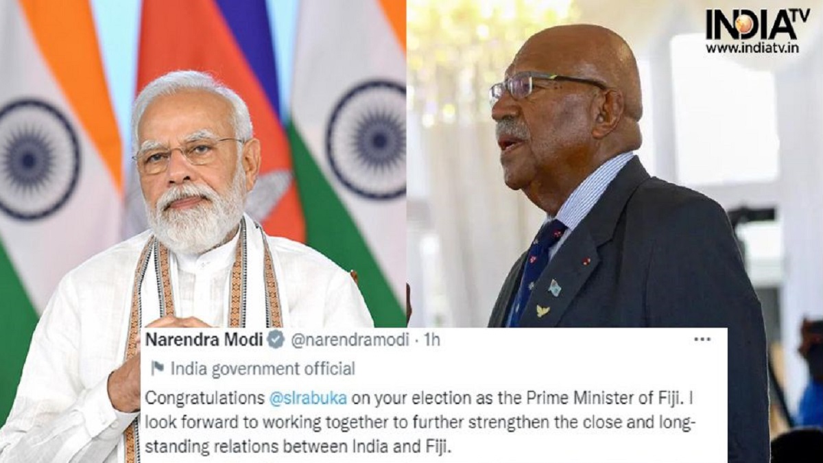 PM Modi congratulates Fiji's new premier Sitiveni Rabuka, hopes to further bolster ties between two nations