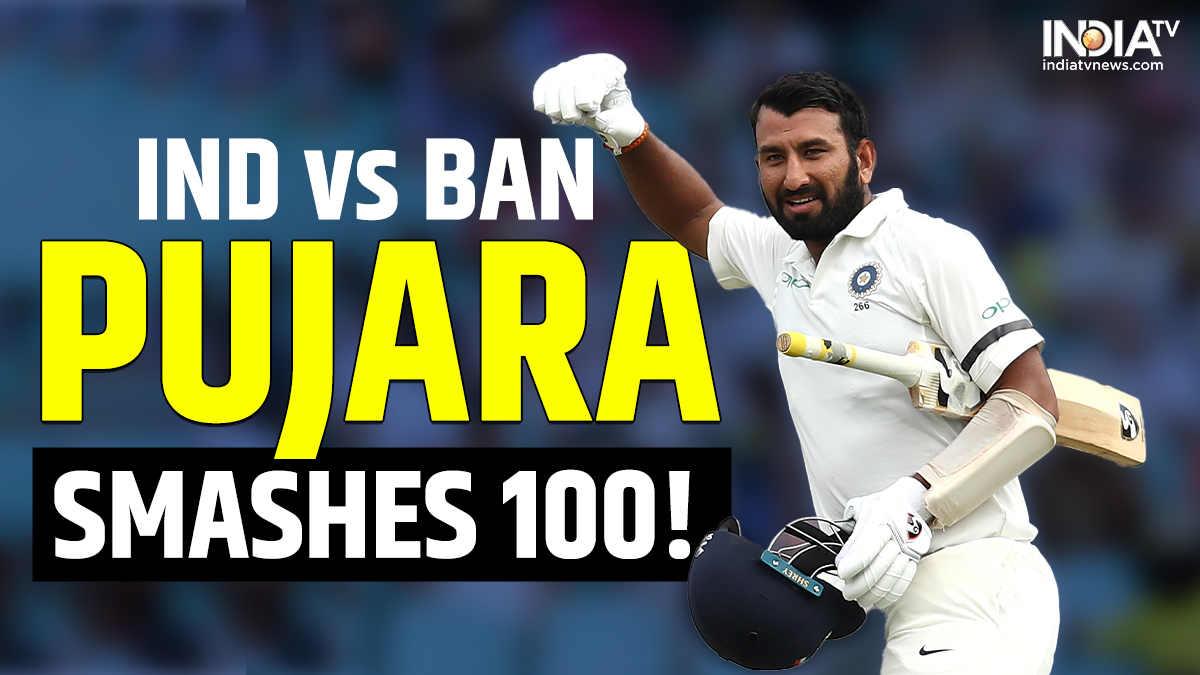 IND Vs BAN 1st Test: Cheteshwar Pujara Smashes His Fastest Hundred ...