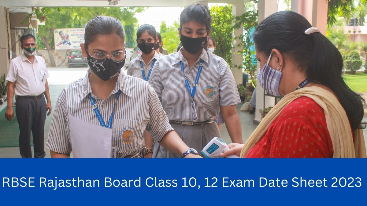 Rbse Rajasthan Board Exams 2023 Date Sheet Admit Card Exam Date Time