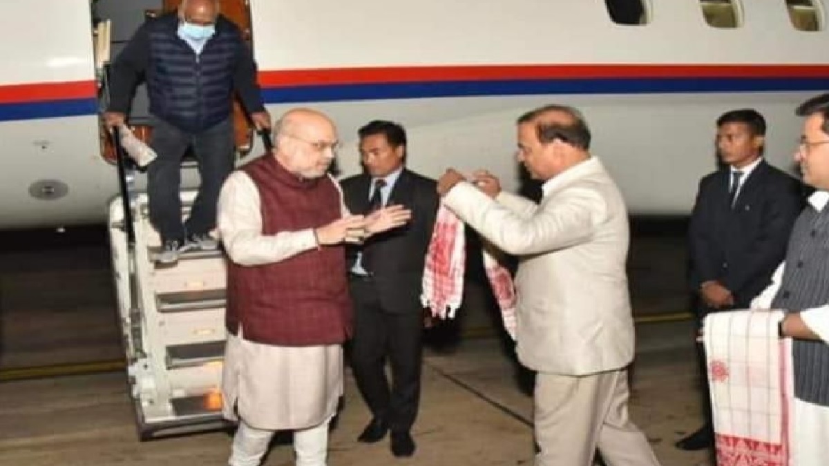 Assam Home Minister Amit Shah S Flight Diverted To Guwahati Due To Thick Fog In Agartala India Tv