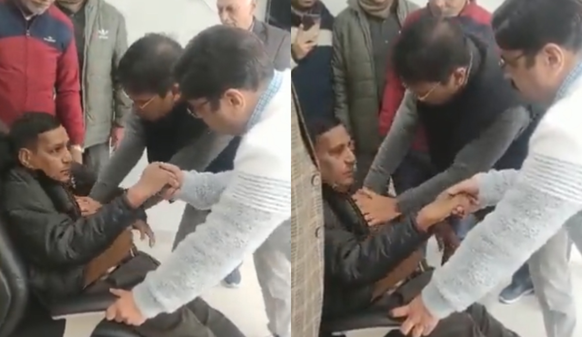 Chandigarh: IAS officer saves man by giving CPR at govt office; netizens react | Viral Video