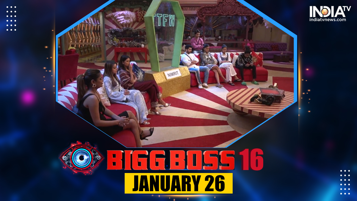 Bigg Boss 16, Jan 26 LIVE: Contestants conflict as BB takes away rooms; House underneath emergency scenario