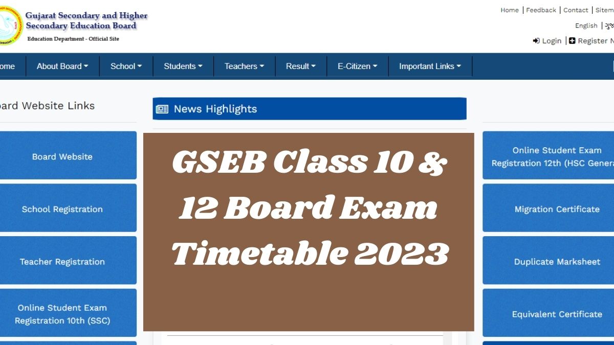 2024 10th Board Exam Date Gseb - Renae Charlene