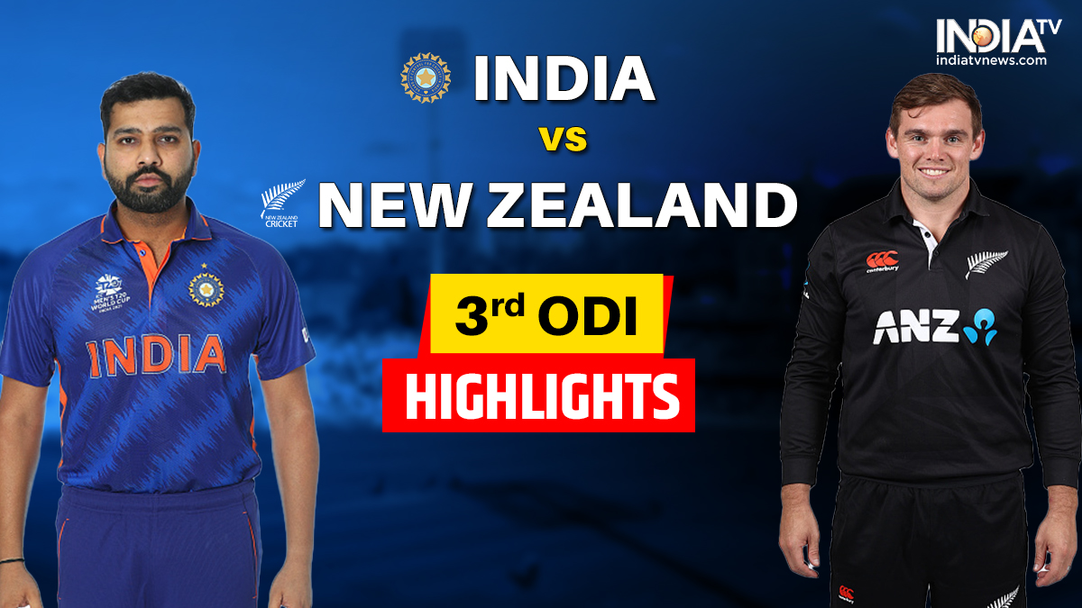 IND vs NZ 3rd ODI Highlights India clean sweep New Zealand, win by 90 runs in 3rd ODI Cricket News