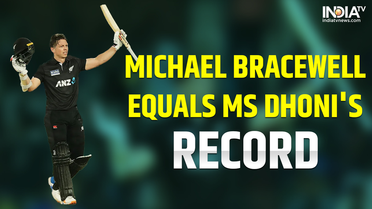 IND vs NZ 1st ODI: Michael Bracewell's heroic innings sees him go level with MS Dhoni for THIS record I READ