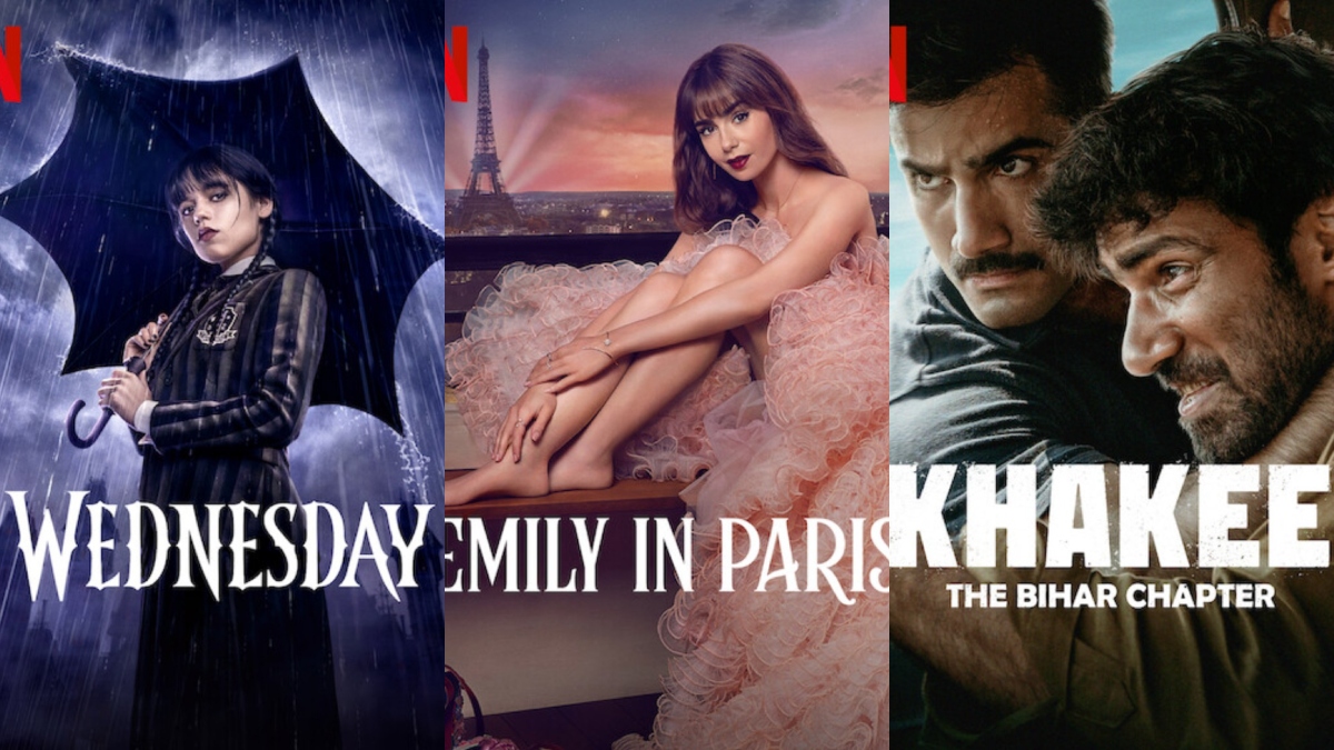 Top Web Series on Netflix in India Wednesday Emily In Paris