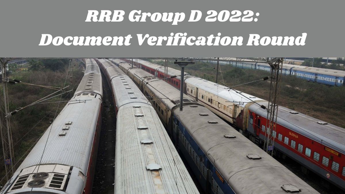 RRB Group D 2022: Check Document Verification Round Dates and all important details