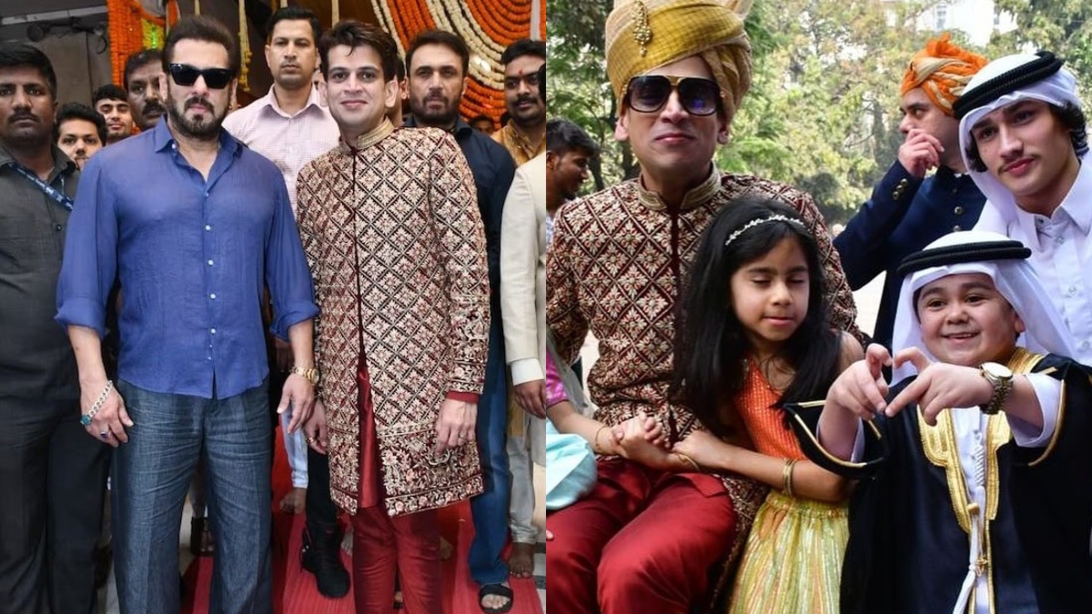 Salman Khan-Abdu Rozik along with Sohail & Arpita attend politician Rahul Narain Kanal’s wedding