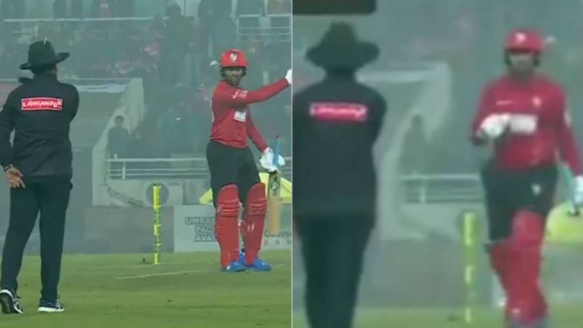 Watch - Shakib argues with umpire about non-wide call in a