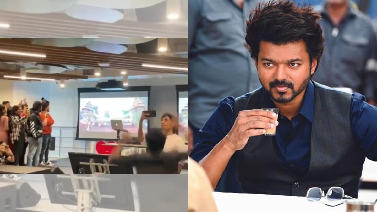 Amazon employees celebrate Varisu trailer release with crazy dance in office; go wild at Vijay's entry