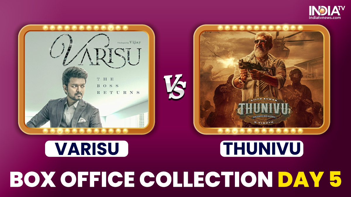 Varisu vs Thunivu Box Office Collection Day 5: Thalapathy Vijay and Ajith  Kumar's films enter Rs 100 cr club | Regional-cinema News – India TV