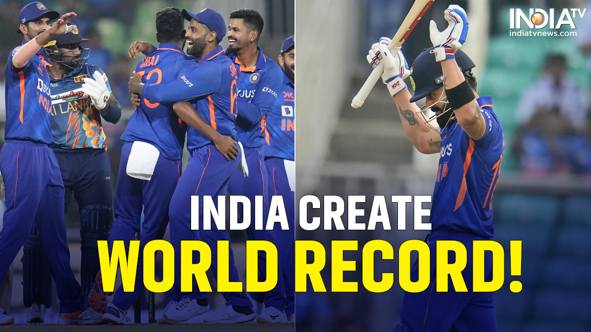 IND vs SL 3rd ODI India record biggest win in ODI cricket history, thrash Sri Lanka by 317 runs Cricket News