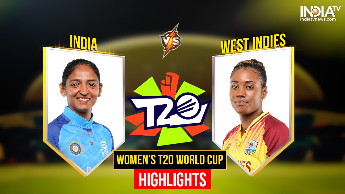 IND-W vs WI-W T20 World Cup Highlights India thrash West Indies by 6 wickets Cricket News