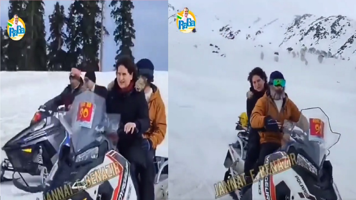 Sibling moment: Rahul Gandhi, sister Priyanka take snowmobile rides in Gulmarg | WATCH