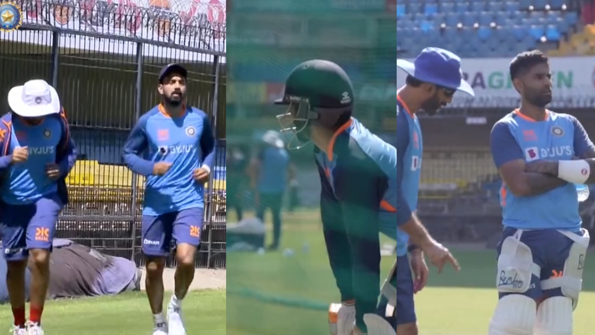 WATCH VIDEO: Rohit Sharma-led Indian team train ahead of 3rd IND vs AUS Test at Holkar Stadium, Indore