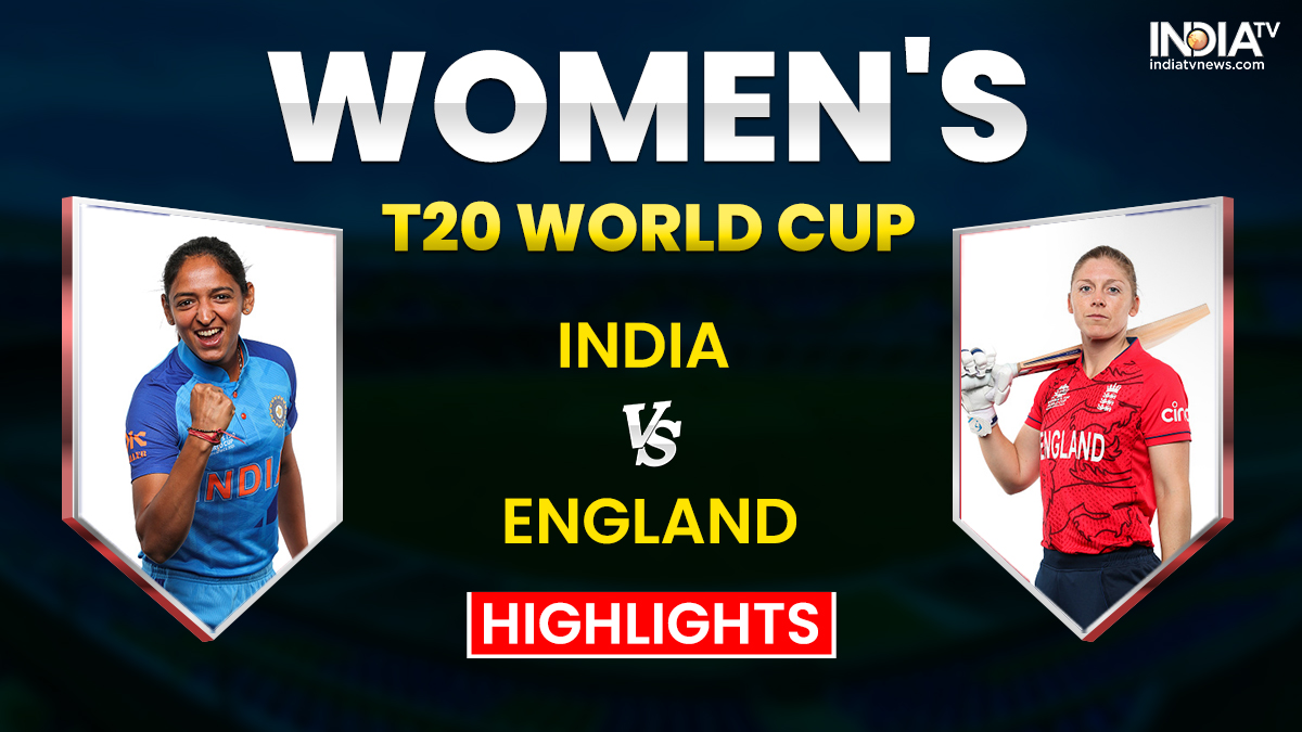 Indw Vs Engw Womens T20 World Cup Highlights England Beat India By 11 Runs India Tv 5323