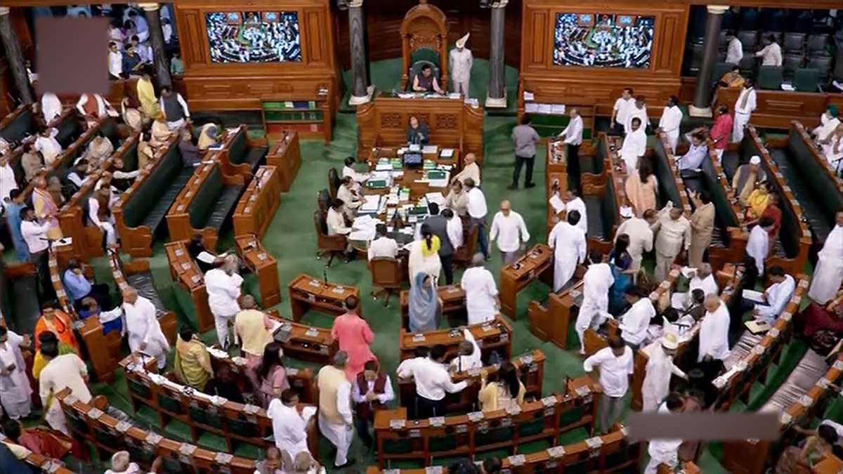 The budget for Jammu and Kashmir was passed by a voice vote amid din.