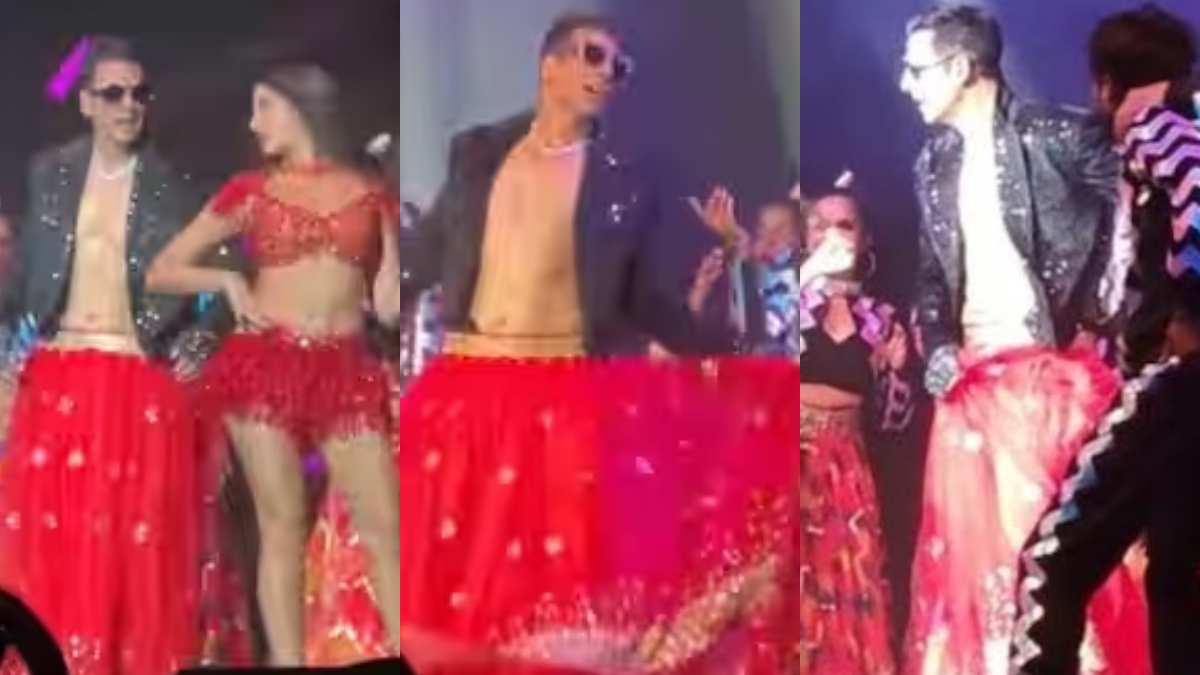 Akshay Kumar dons lehenga as he dances with Nora Fatehi in Atlanta; starts US tour with Gayatri Mantra