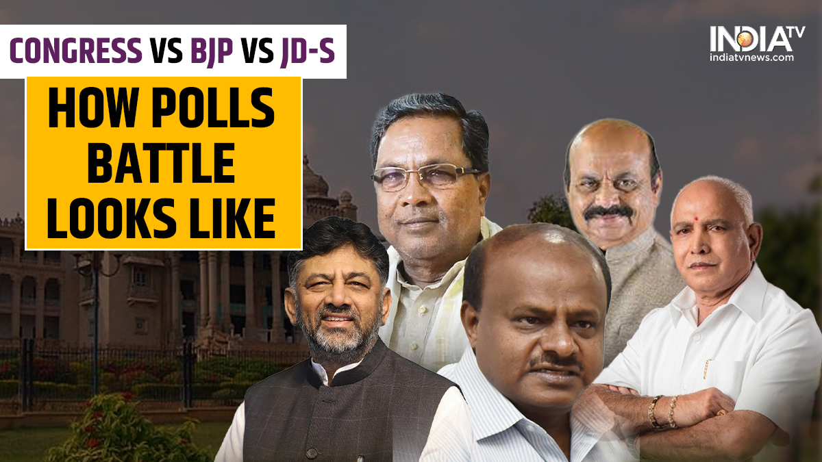 Karnataka Poll Battle 2023: Stage Set For BJP Vs Congress Vs JD-S Three ...