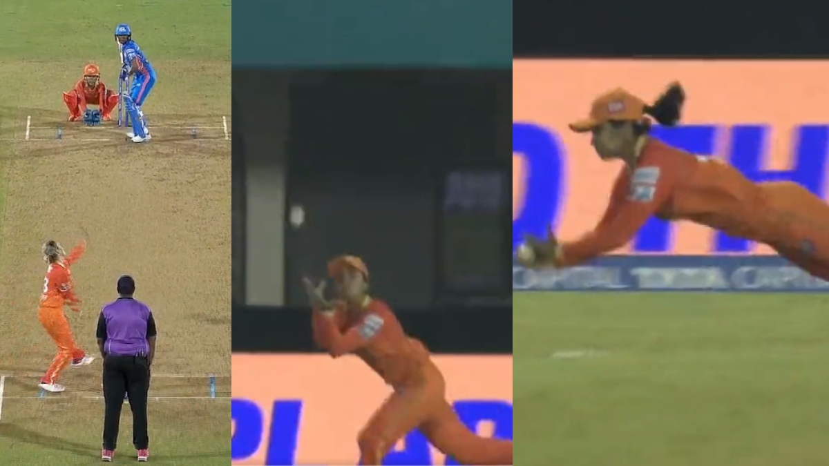 WATCH | Twitter users applaud Harleen Deol's stunning catch to dismiss Harmanpreet in MIW vs GGT match