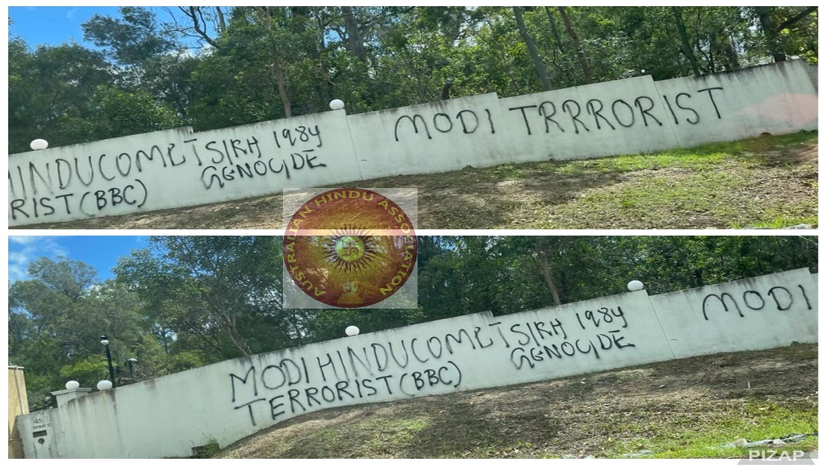 Australia: Khalistan supporters vandalise, deface walls of Hindu temple in Brisbane