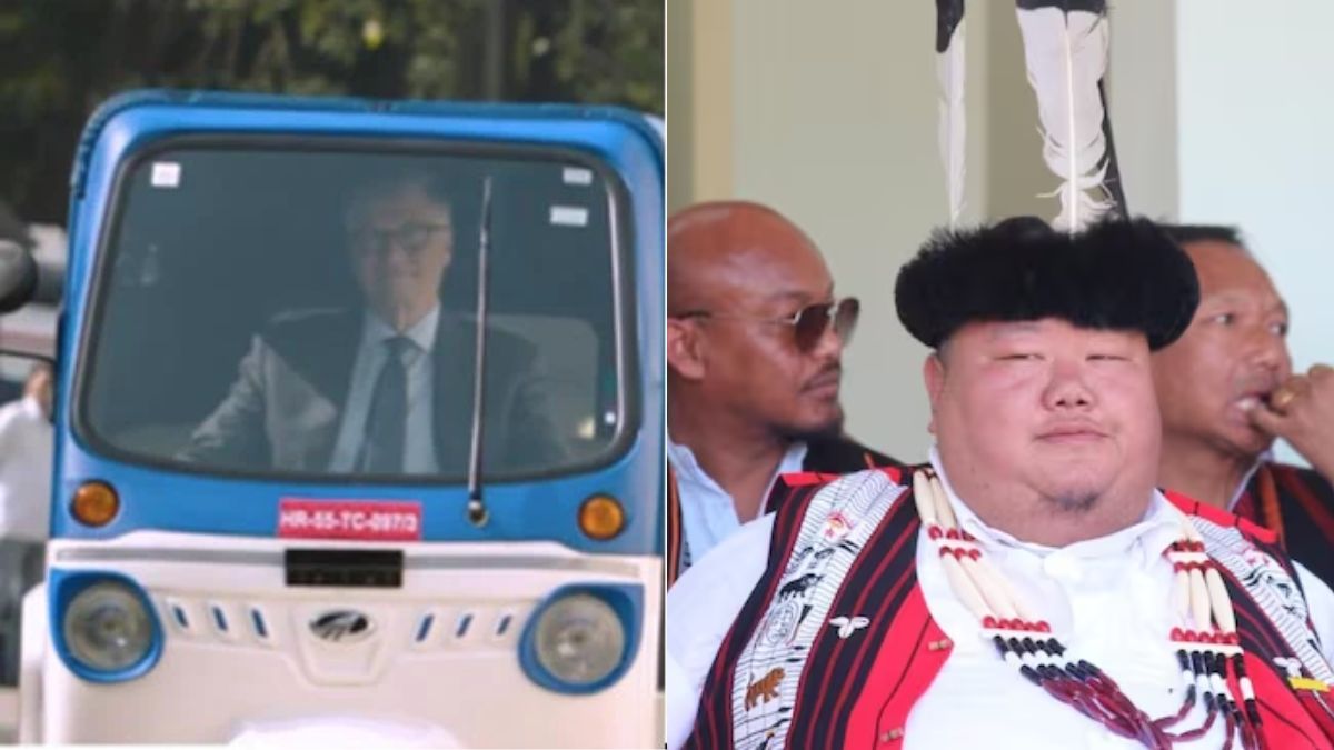 Watch: Bill Gates drives e-rickshaw in India, Nagaland Minister Temjen Imna Along reacts