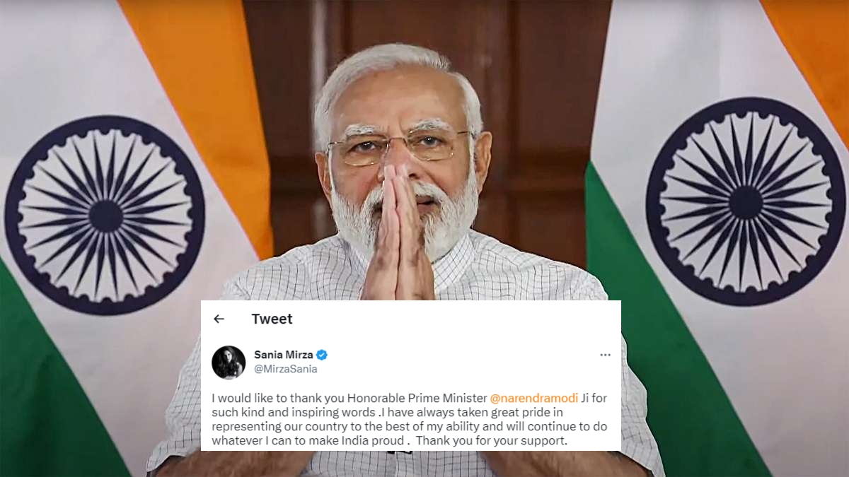 PM Modi praises Tennis star Sania Mirza, says, 'you inspired a generation of athletes'; sportswoman responds