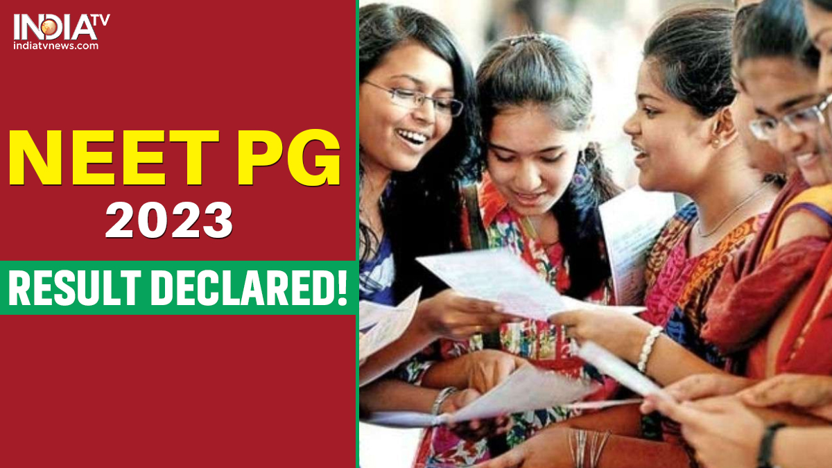 NEET PG 2023: Result declared | Check direct link, scorecard details and more