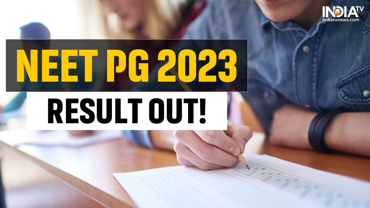 NEET PG 2023 Result declared in record time; list here Check minimum