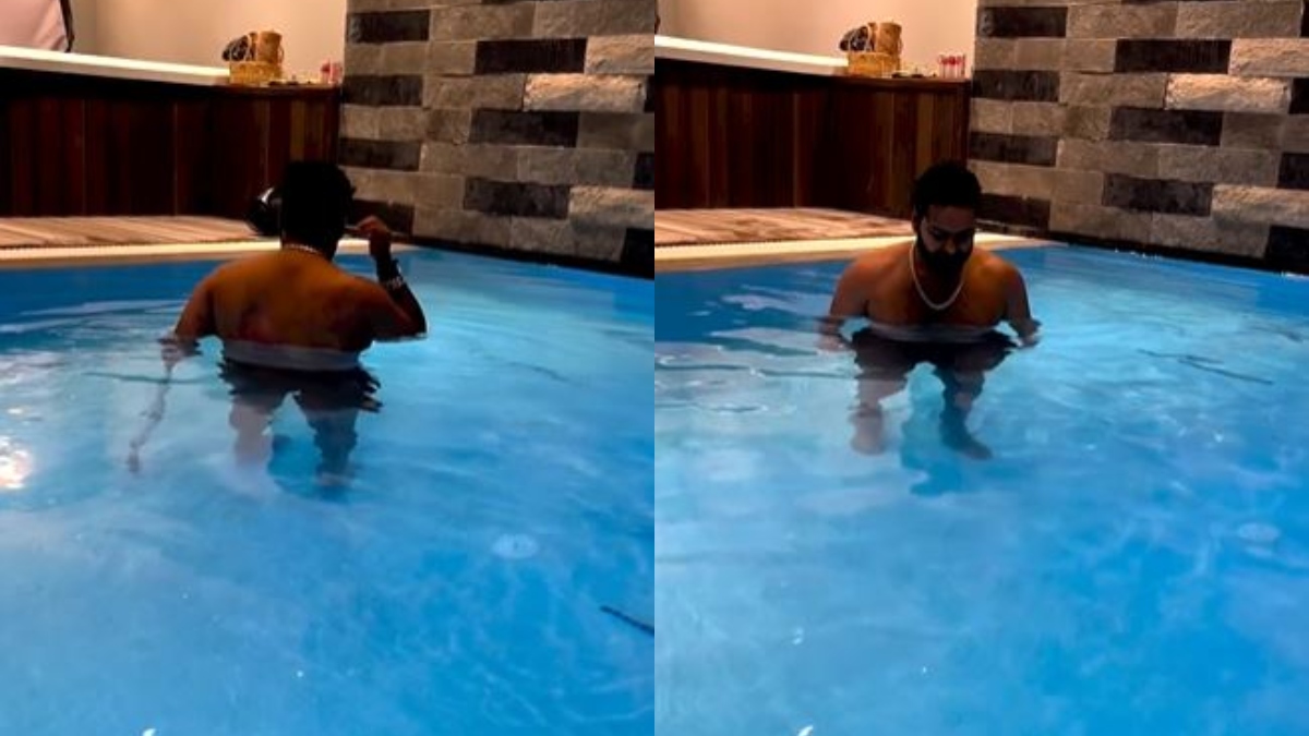 Rishabh Pant posts video of walking in swimming pool, BCCI reacts | WATCH