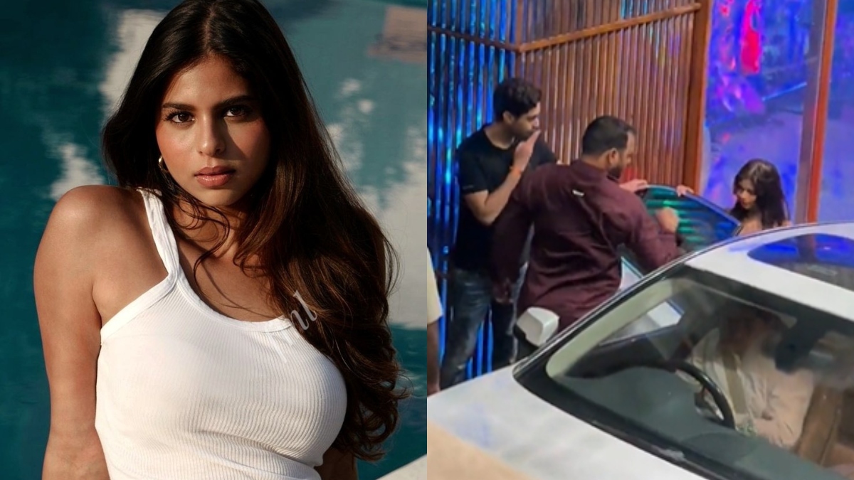 RESMI?  Suhana Khan mendapat ciuman terbang dari pacar yang dikabarkan Agastya Nanda di pesta |  Video