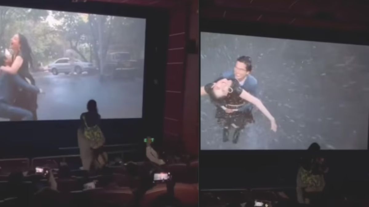 Couple recreates romantic Tum Se Hi moment in theatre as audience cheers. Watch