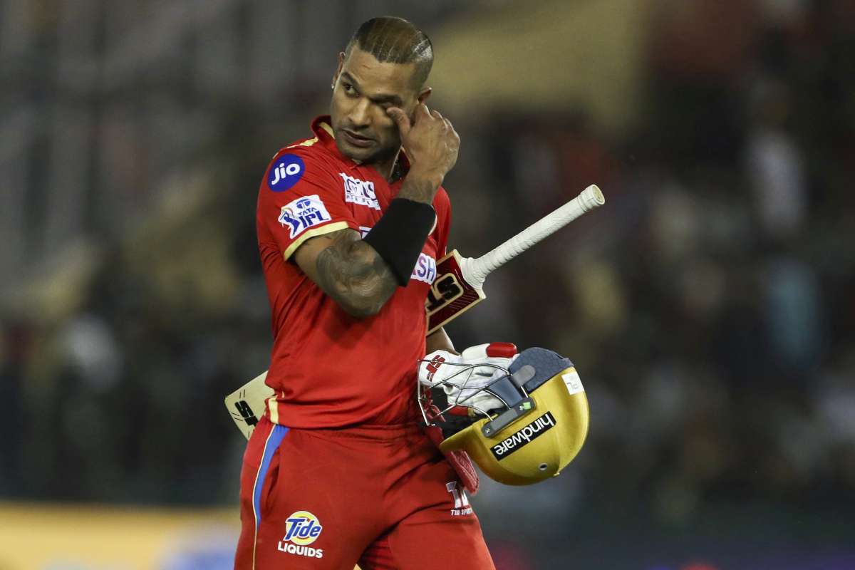 Why is Shikhar Dhawan not playing for Punjab Kings in clash against