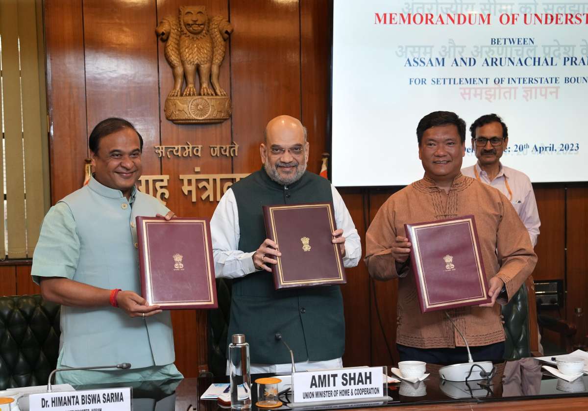 Assam, Arunachal sign agreement to end border dispute in presence of Home Minister Amit Shah