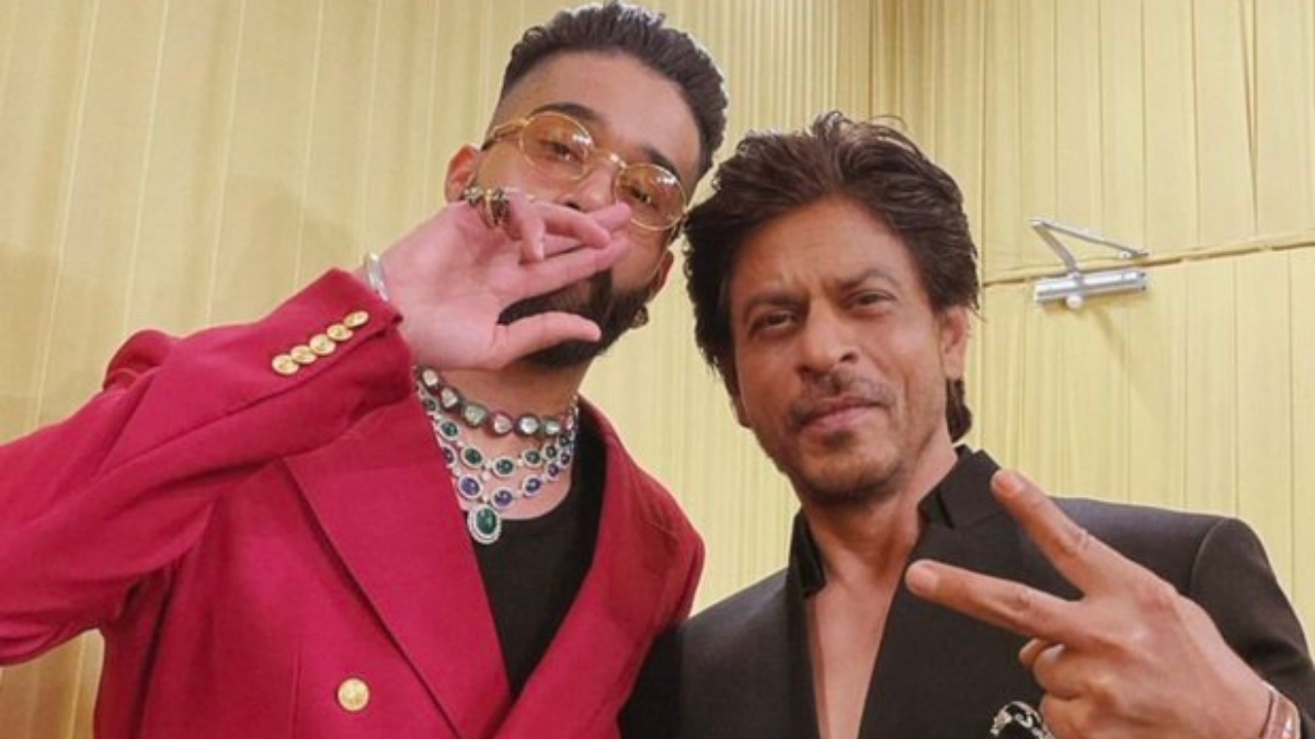 Shah Rukh Khan poses with AP Dhillon; shakes a leg on Brown Munde at NMACC