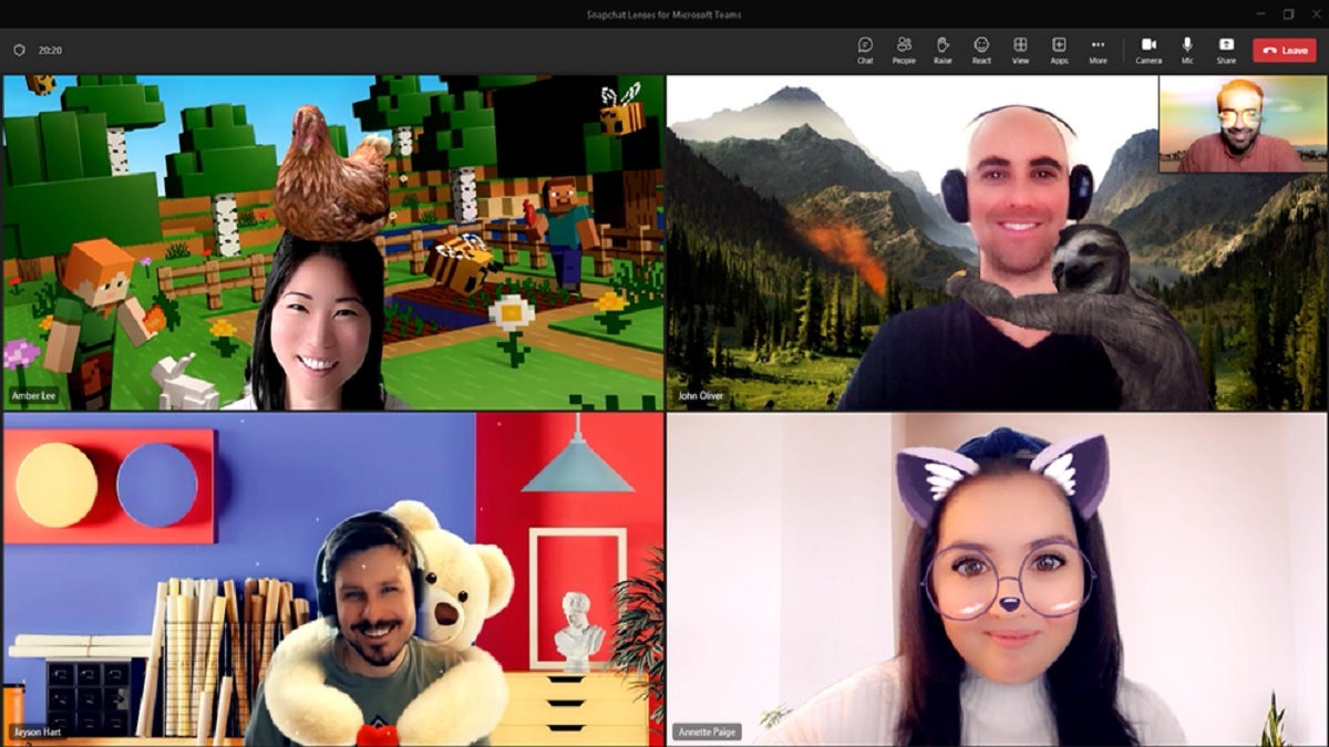 Microsoft adds Snapchat Lenses to Teams