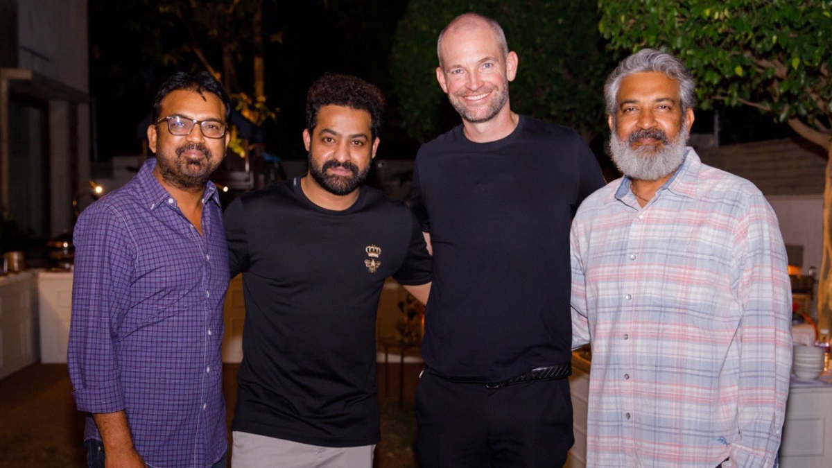 Jr NTR hosts dinner for Amazon Studios' James Farrell; SS Rajamouli-Koratala Siva join them | Photos