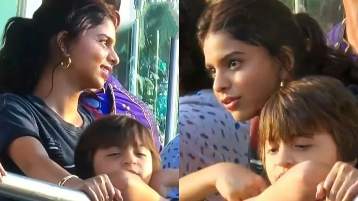 Viral Video! Suhana Khan’s adorable moment with brother AbRam during MI ...