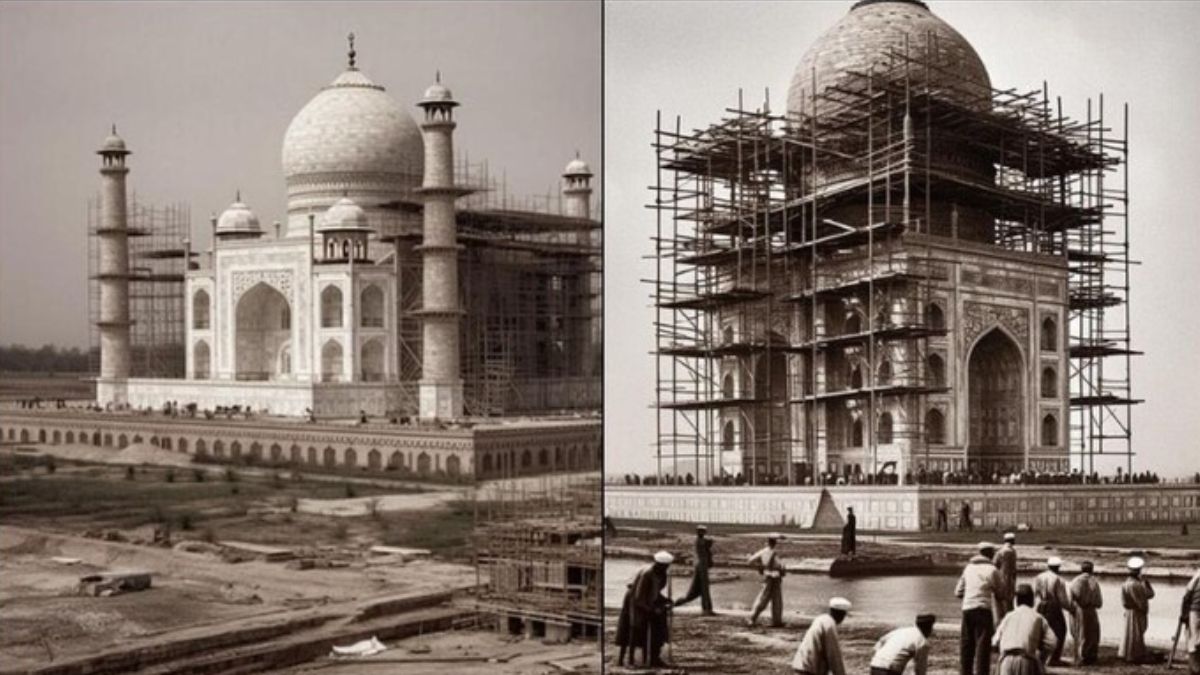 Viral Ai Generated Images Show How Taj Mahal Was Built And A Letter From Shah Jahan India Tv 8794