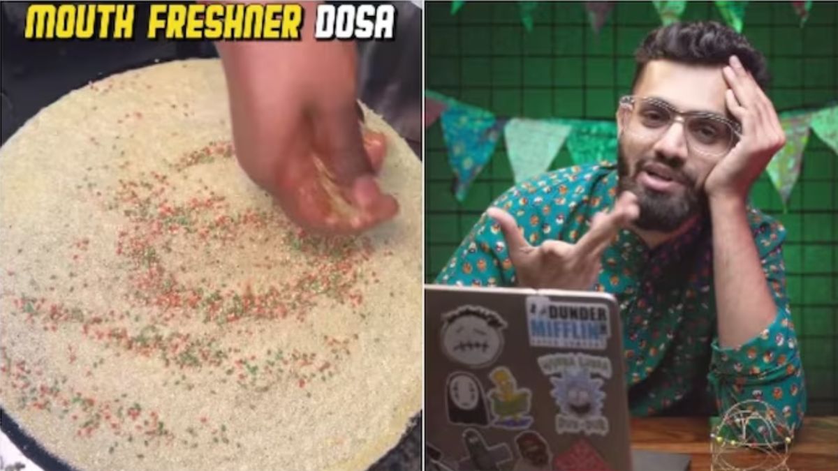 Watch: Vendor makes mouth freshener dosa, content creator reacts to bizarre food experiment