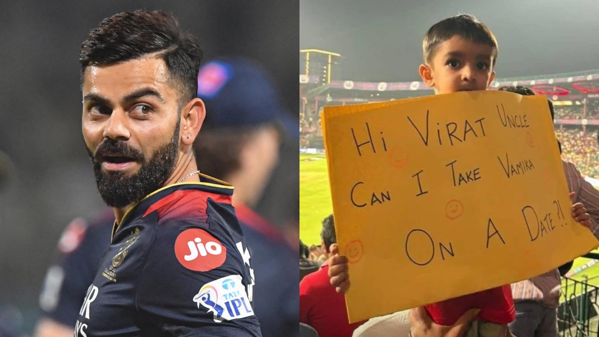 Virat Kohli’s young fans' request during IPL match will leave you in splits, see viral post