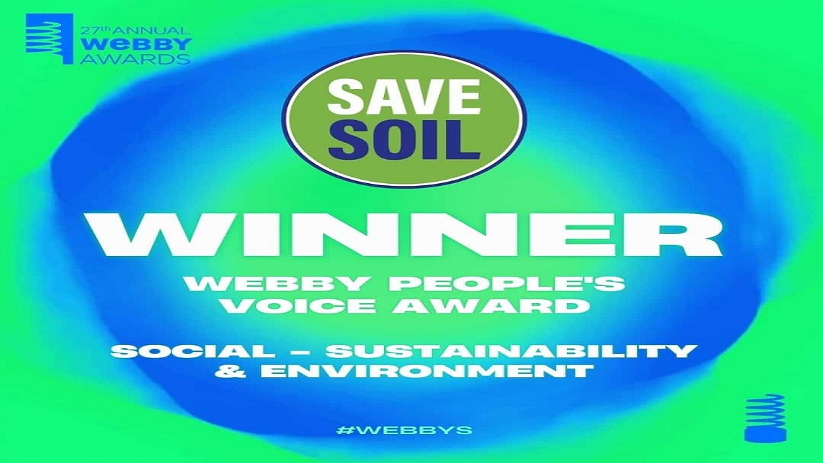 Save Soil Movement wins prestigious Webby Awards, gets highest votes