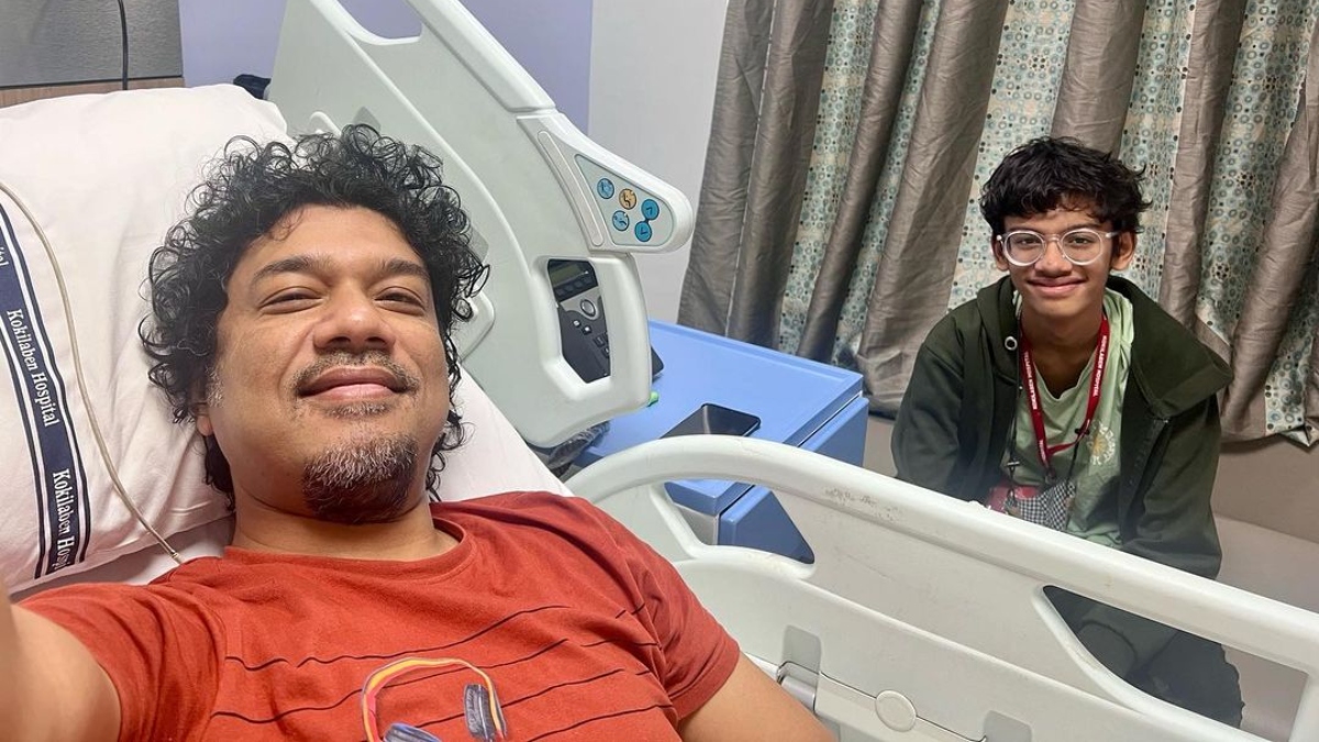 Hospitalized singer Papon is emotional after his son decided to be by his side |  View photo